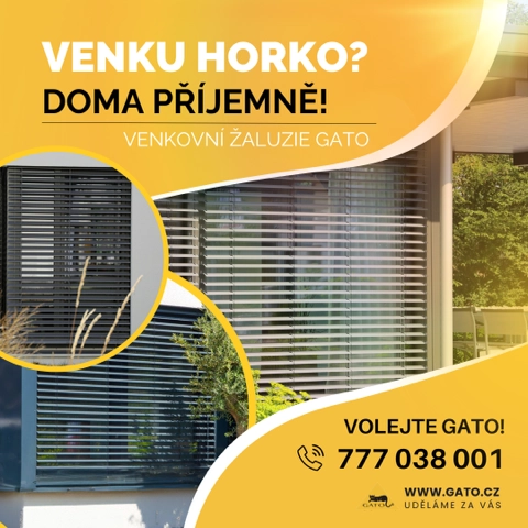 Profesionální venkovní žaluzie na míru včetně zaměření a montáže, Praha