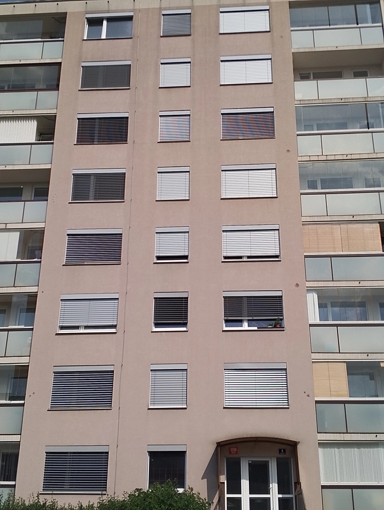 Venkovní roleta, hliníková lamela s polyuretanem