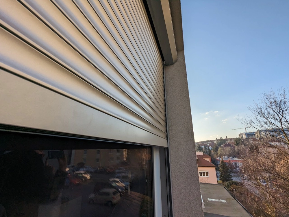 Venkovní roleta, hliníková lamela s polyuretanem