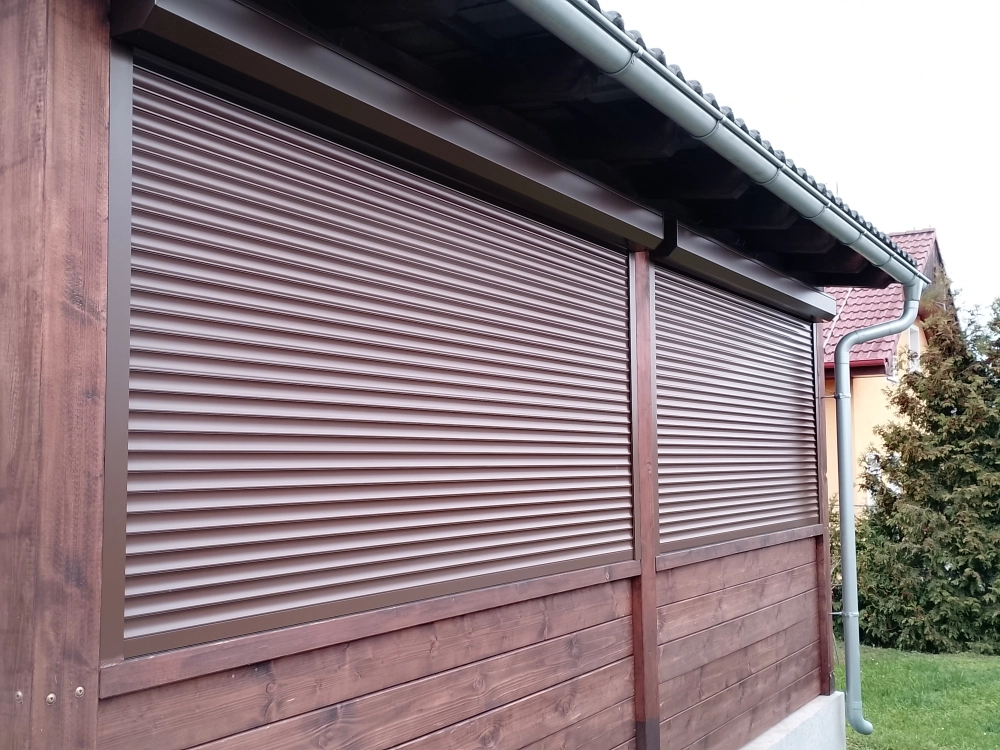 Venkovní roleta, hliníková lamela s polyuretanem