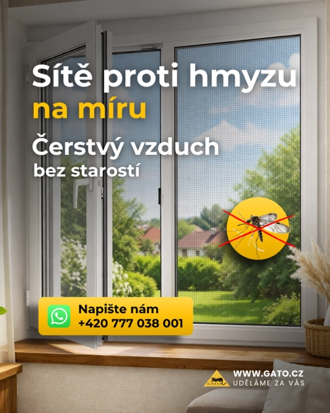 Okenní sítě proti hmyzu na plastová a eurookna